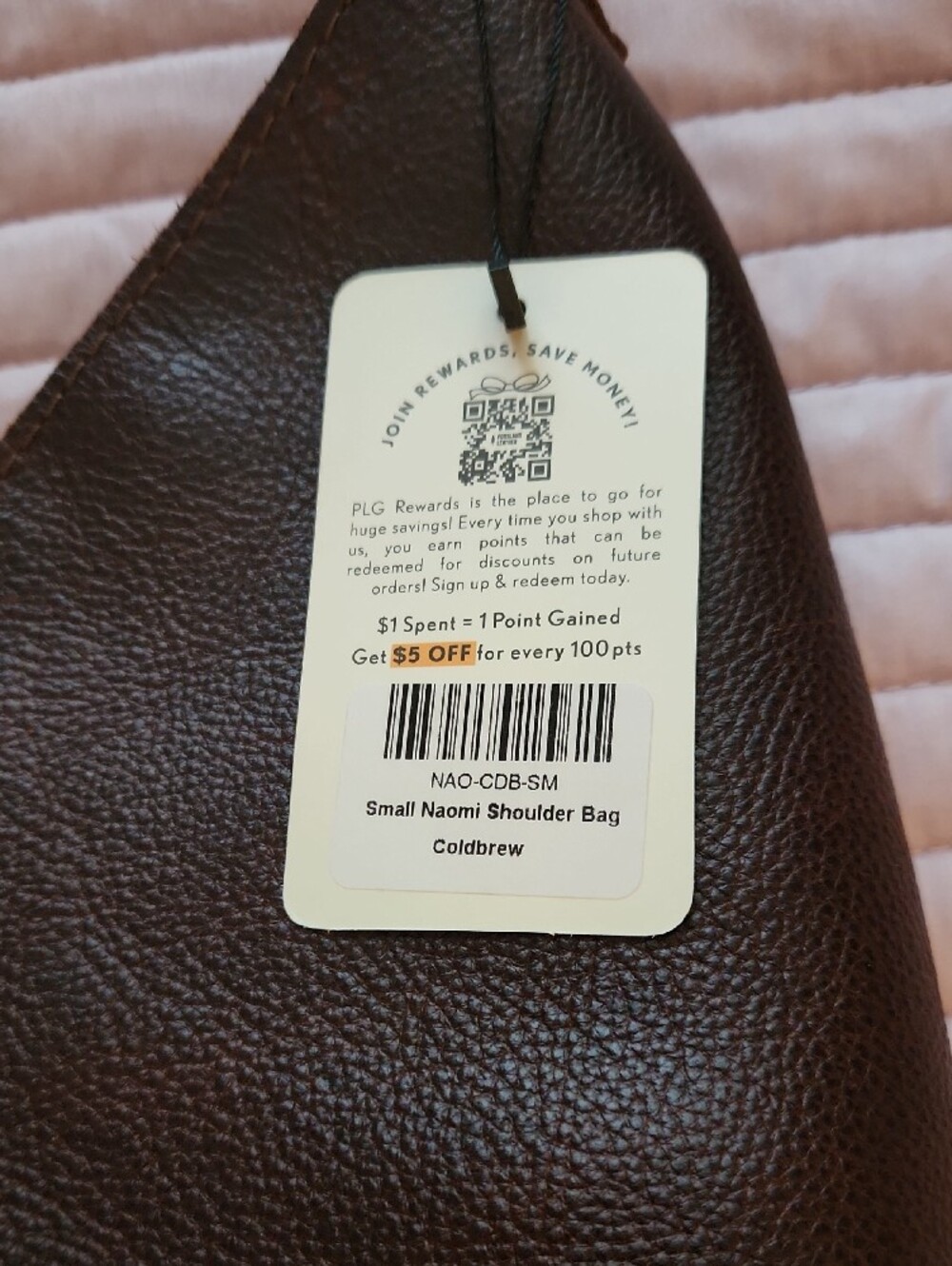 Portland Leather Shoulder Bag in Dark Brown Coldbrew Color Small Naomi - Picture 2 of 12